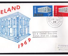 1969 Ireland Europa (CEPT) Commemorative Stamps First Day Cover (FDC)