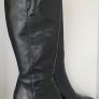 Clarks Black Leather Boots Knee High.  Ladies Size Uk 6.5  / Eu 40  In excellent lightly used Condition. Image 8