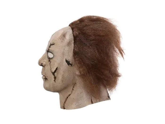 Michael Myers Halloween scary latex mask with hair.
