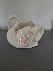 Ceramic Swan Planter