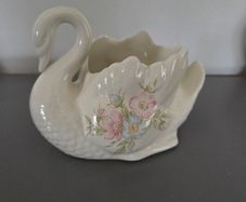 Ceramic Swan Planter