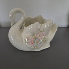 Ceramic Swan Planter