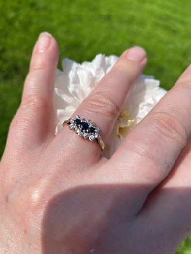 Vintage ladies 9ct gold  dress ring