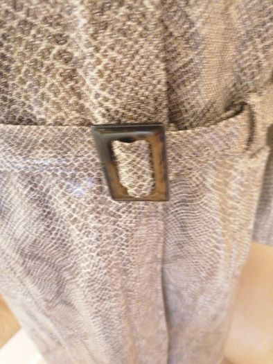 Women's Coat River Island Trench Faux Leather Size 16