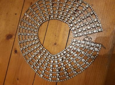 Large Crystal Collar neckpiece- Costume Jewellery