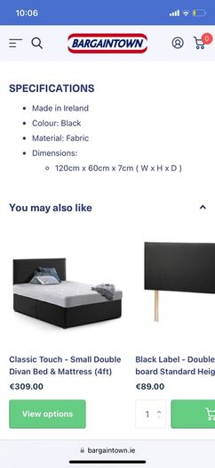 Headboard brand new