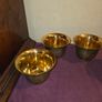 Set of 4 Cloisonne Brass Planters Image 3