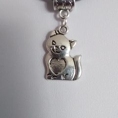 Cat Pendant / Charm for Pandora Style Bracelet
