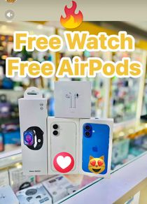 iphone 16 with free watch & AirPods