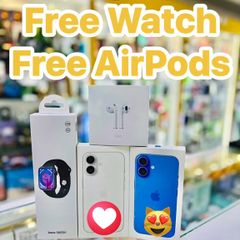 iphone 16 with free watch & AirPods