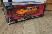 Jada Toys Fast &amp; Furious 1995 Toyota Supra 1:24 Diecast Model Car with Brian Figure - New in Box