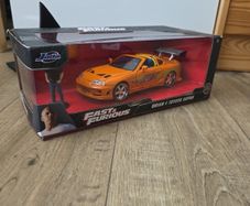 Jada Toys Fast & Furious 1995 Toyota Supra 1:24 Diecast Model Car with Brian Figure - New in Box