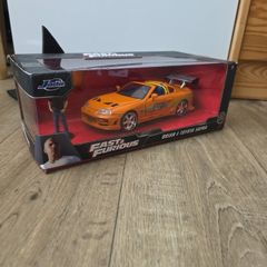 Jada Toys Fast & Furious 1995 Toyota Supra 1:24 Diecast Model Car with Brian Figure - New in Box