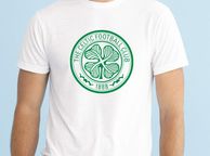 main image for ad Celtic FC Football printed Crest T-Shirt TEE TOP SHIRT