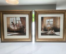 Elegant Framed Ballet Prints.Set of 2