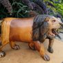 A Magnificent Pair Of Nineteenth Century Hardwood Lions(3.3kgs) Image 8