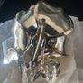 Metal Floral Brooch Image 3