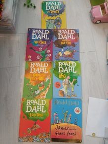 Roald Dahl large coloured illustrated book set