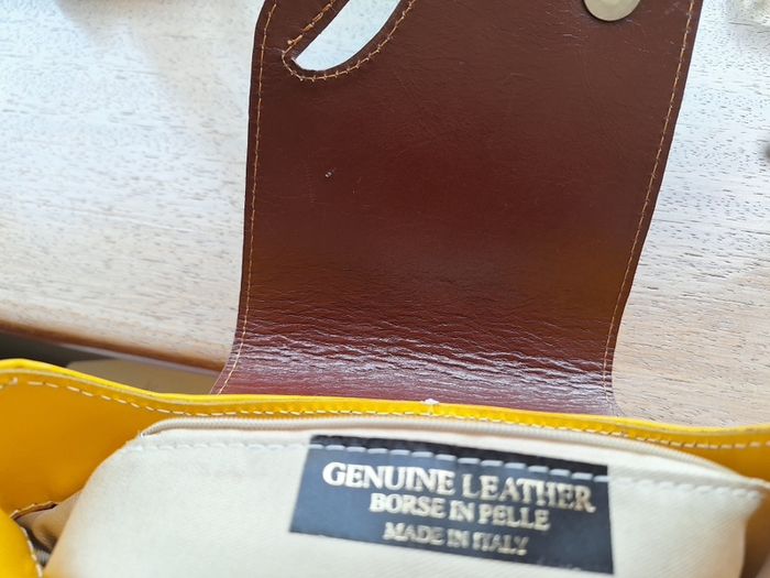 Italian leather handbag