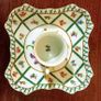 Vintage Paris Royal 'Green Garden' Square Plate and Demitasse Cup. Image 4