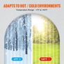 Clear PVC Strip Curtain, 30.5 m Length x 30.5 cm Width, Plastic Door Strip Bulk Roll, Walk in Freezer Image 6