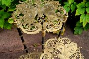 Antique art noveau butterfly brass plant stand