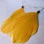 Boho Golden Feather Indie Style Earrings Image 4