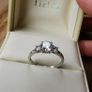 9ct white Gold dress ring Image 4