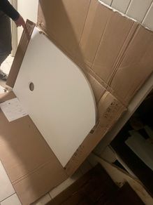 Sonas shower tray slate effect quadrant 1200 x 800 LH