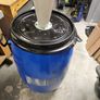Woodworking barrel with dust commander cyclone and anti imploding valve Image 4