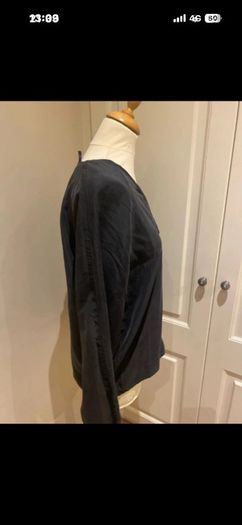 Cos silk black top size 10