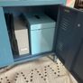 Blue metal cabinet Image 2