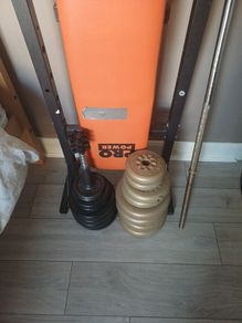 bench and weights