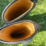 Childs horse riding helmet, boots and whip Image 3