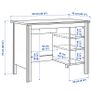 Desk Brusali Ikea 90cm Image 5