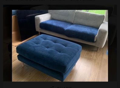 Navy footstool