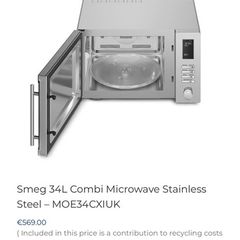 Smeg 34L combi microwave
