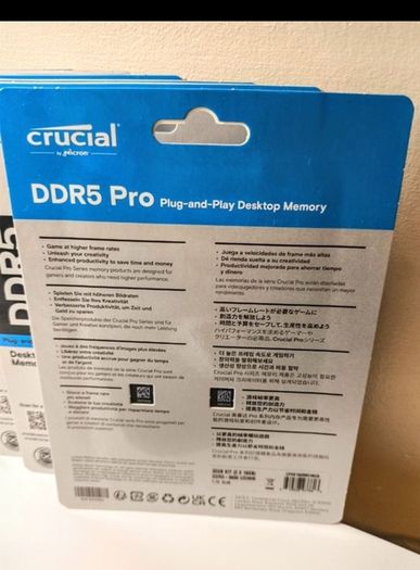 Brand New Pc Ram Crucial Pro 32gb 2x16gb Ddr5 5600mhz Xmp Expo