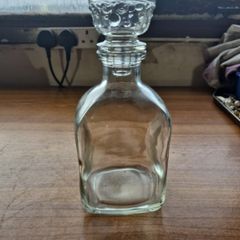 Vintage Unique Glass Decanter/ Carafe