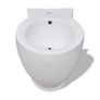 Round Bidet Stand White High-quality Ceramic Image 3