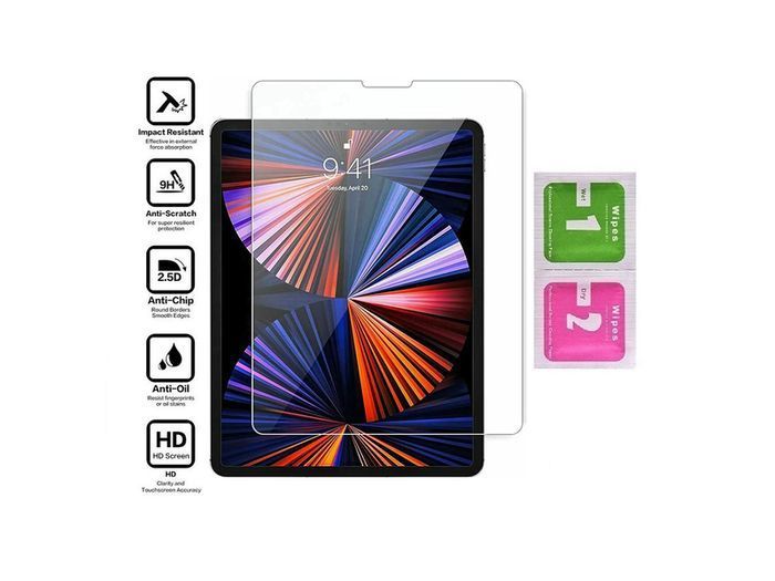 For iPad Pro 12.9" 2022 Tempered Glass Screen Protector Saver Glass A2764 A2437 New - FHT24IPTG