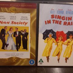 High Society + Singin' in the Rain Dvd bundle classic musicals Frank Sinatra Gene Kelly