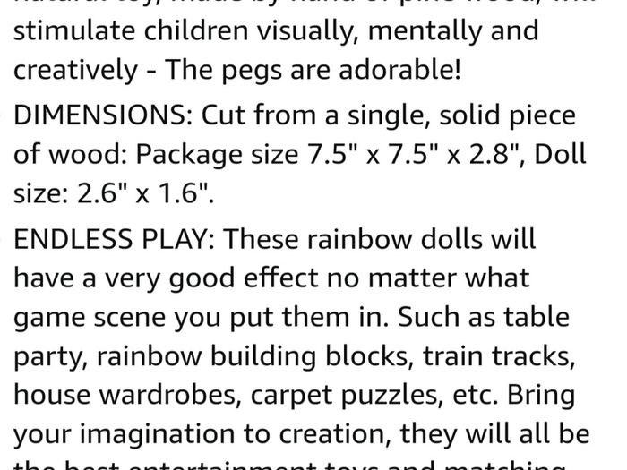 Wooden Toy Peg dolls (1507)(A3) mr 3