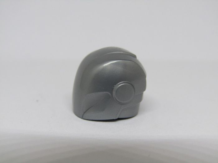 LEGO Iron Man Silver Gray Colour Helmet Unprinted Prototype Rare And Hard To Find