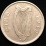 #781 - Ireland - 1939 - Half Crown - Silver - KM.16 Image 2