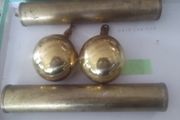 4  antique brass waights for a grand father clock