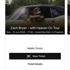 Zach Bryan 2x Gold Circle