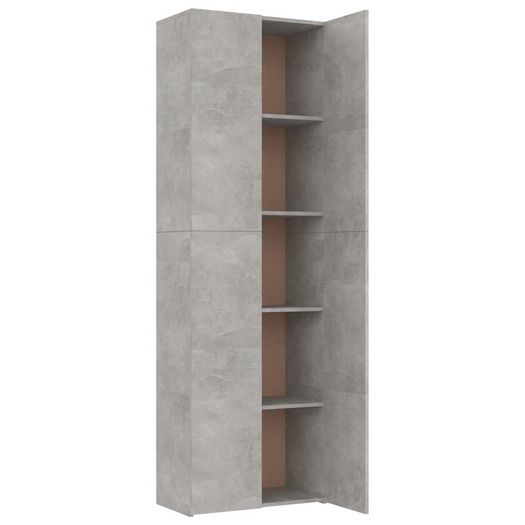 Office Cabinet Concrete Grey 60x32x190 cm Chipboard