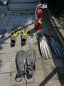 Diving Fins & C02 Tank