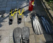 Diving Fins & C02 Tank